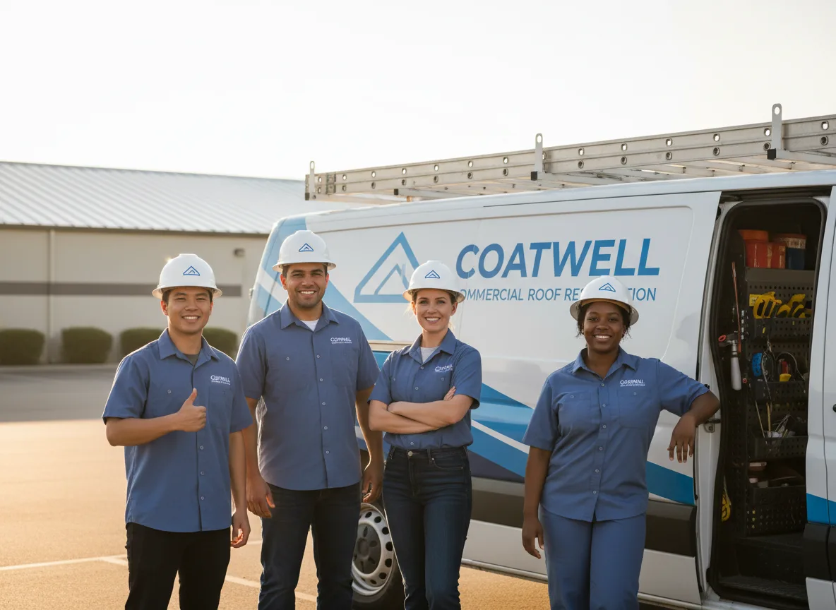 Commercial roof coating company in Tennga, GA