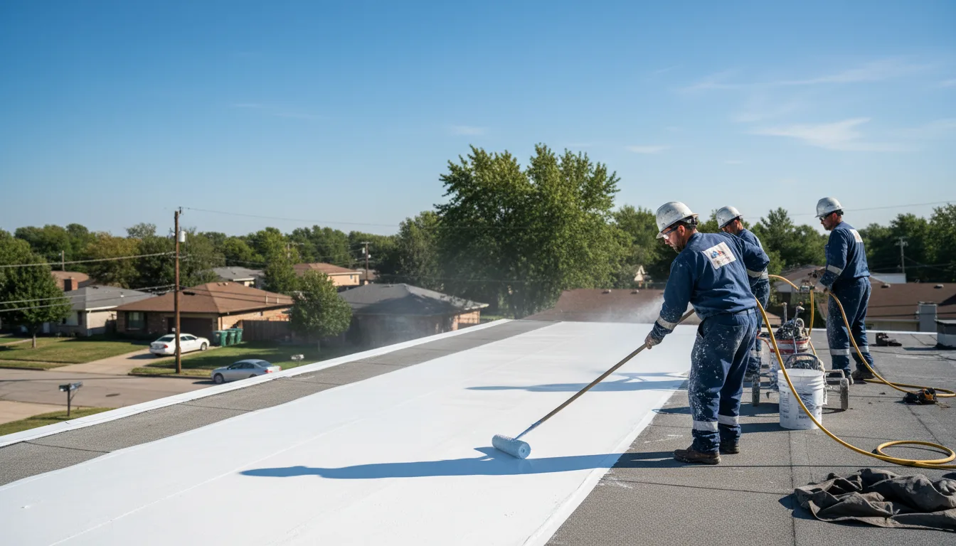 Commercial roof coating in Tennga, GA near me
